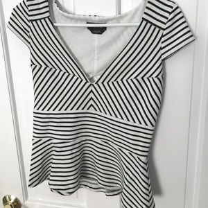 Bebe peplum top